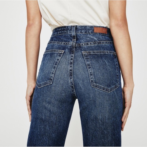 AG Adriano Goldschmeid Alexxis High Rise Vintage Jean starfire Medium Dark Wash - Picture 7 of 13